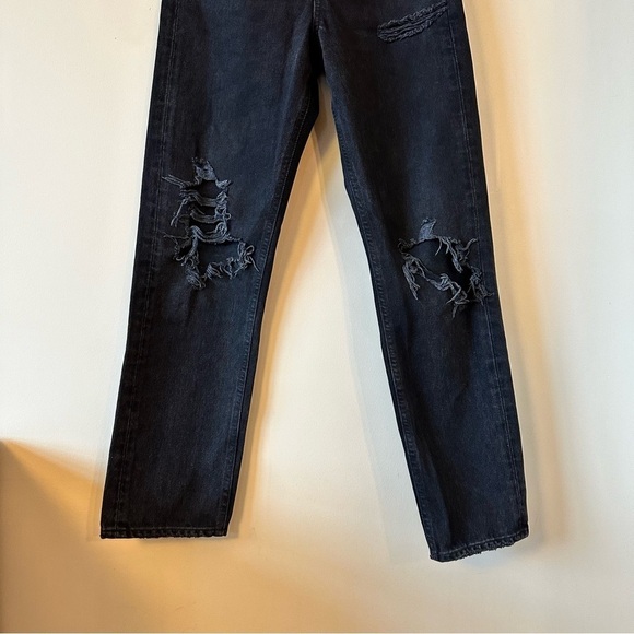AGOLDE-High Rise 90’s Fit Distressed Jeans (Size:22) - Picture 9 of 13